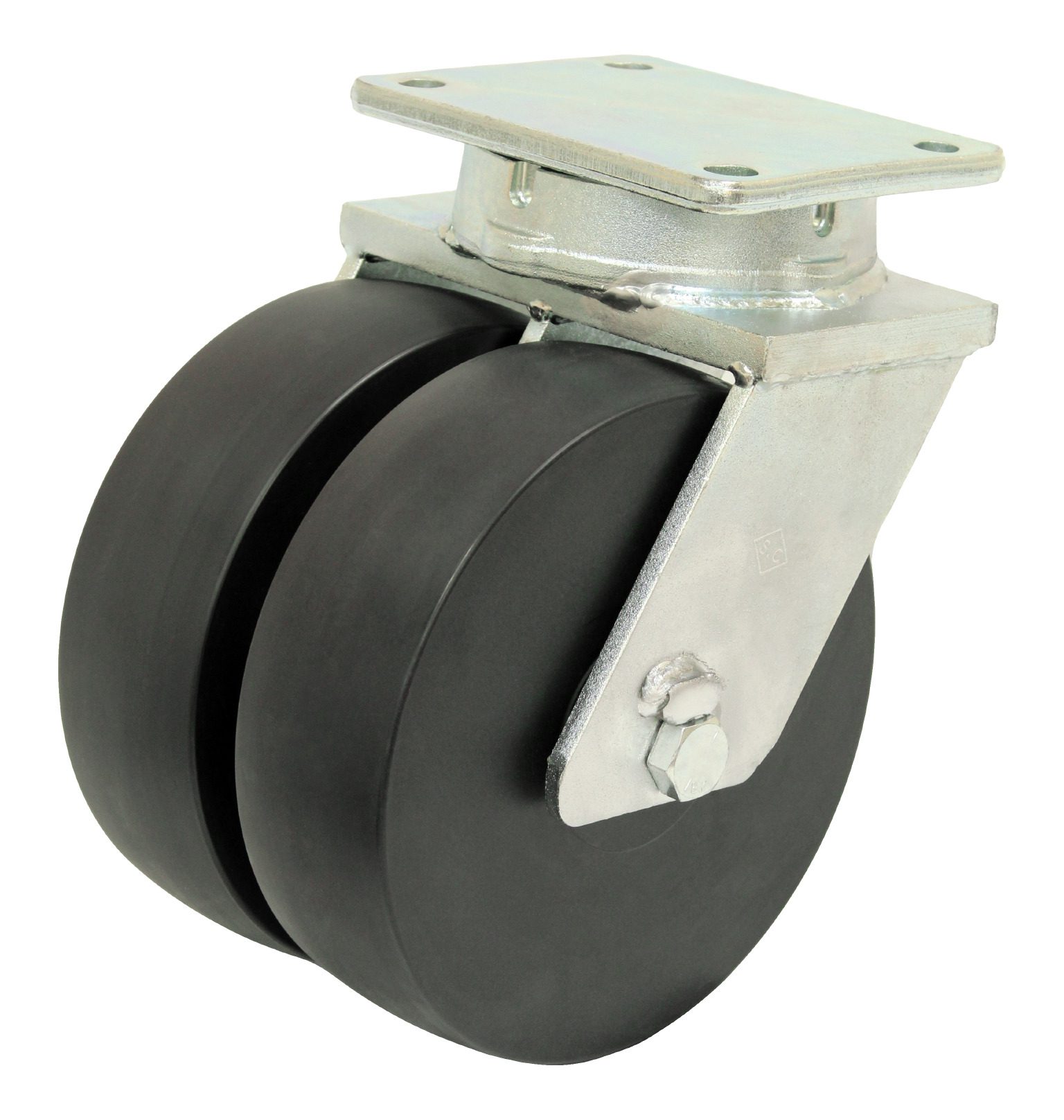 10" Dual Wheel Swivel Ultra High Capacity Polymer - Model 2-100