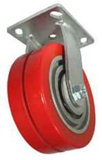 4" Rigid DW Wheel Caster - 85A - Model 2-9