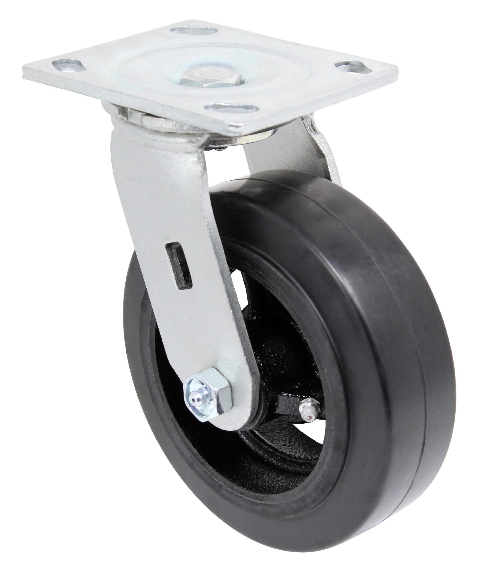 4" Moldon Rubber Wheel - Model 9 Swivel Caster