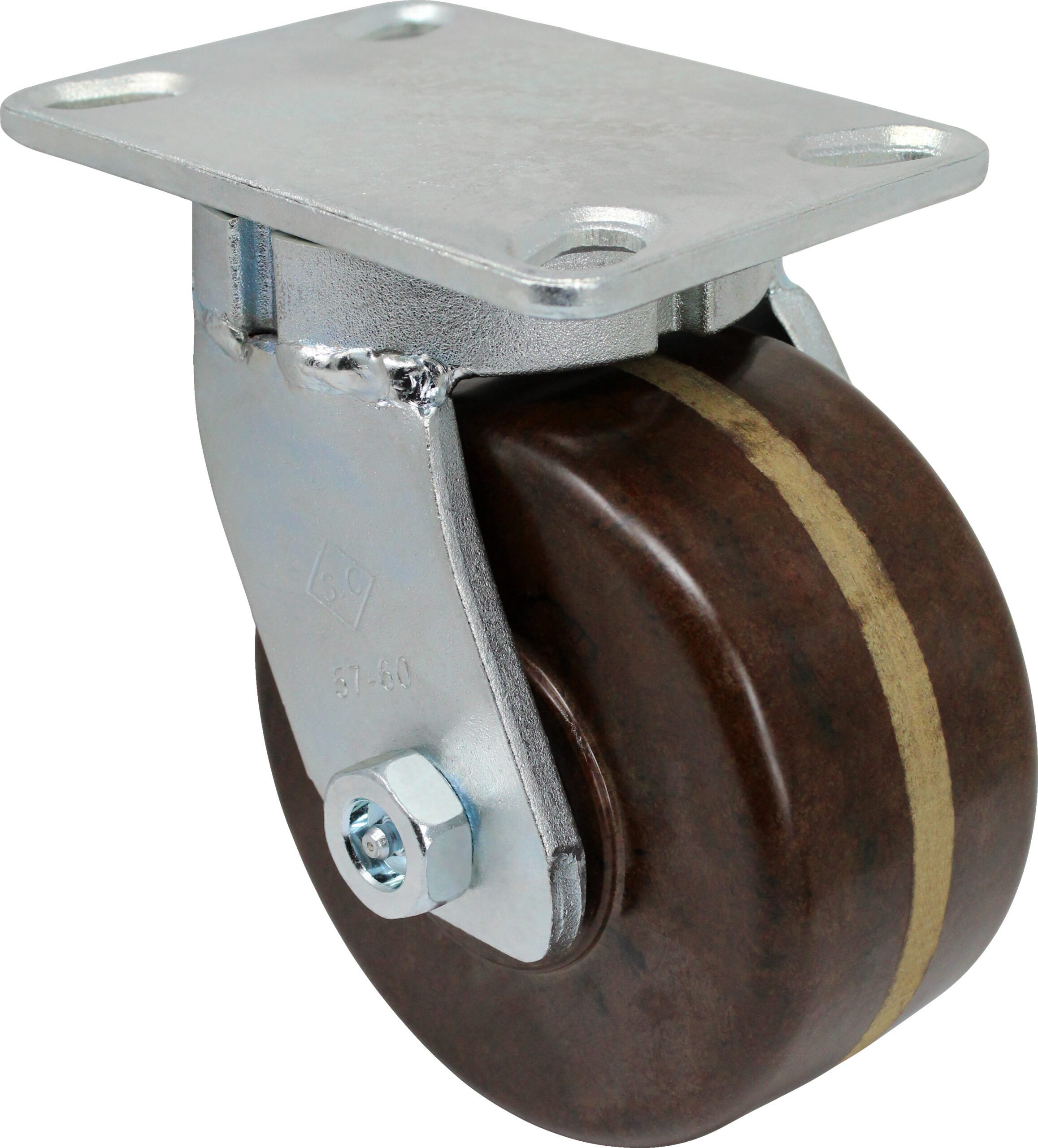 6"x3" Heavy Duty High Temperature Phenolic Swivel Wheel - Model 30