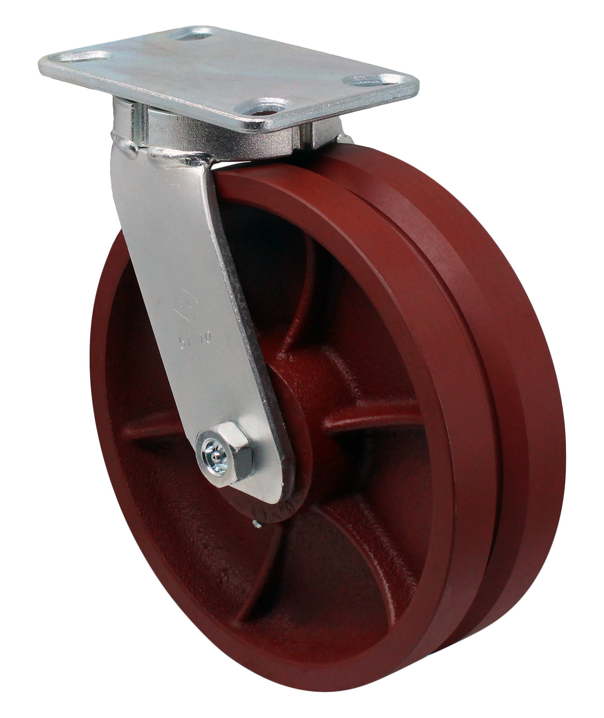 10" Swivel V Groove Ductile Steel - Model 30