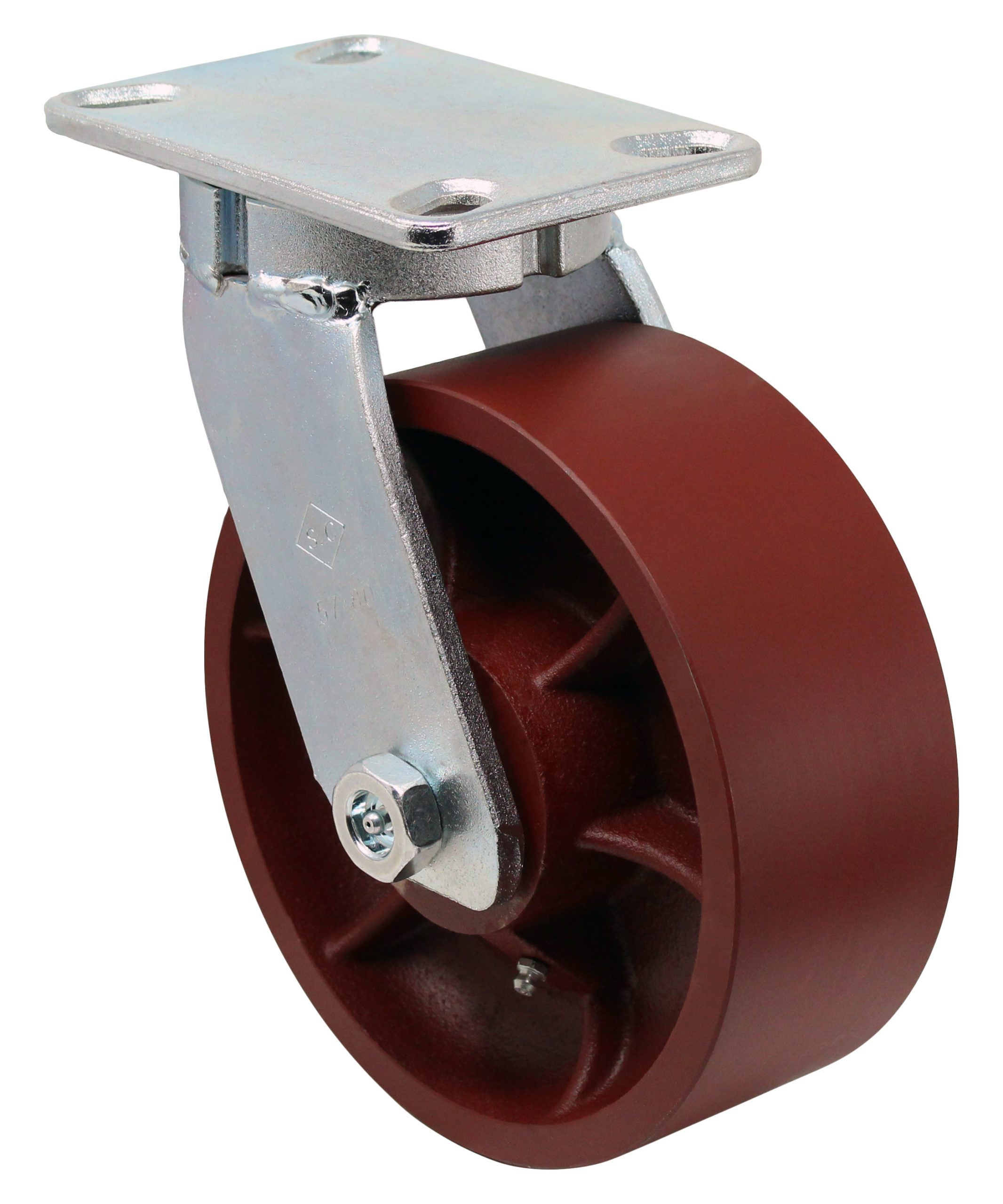 6" x 2.50" Swivel Ductile Steel Wheel - Model 30 S