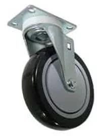 4" Black Polyurethane Wheel - 3A