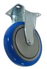 4" Blue Polyurethane Wheel - 3A