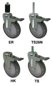 5" Gray Polyurethane Total Lock Stem Model 3A