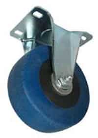4" Blue Soft Rubber Wheel - 3A