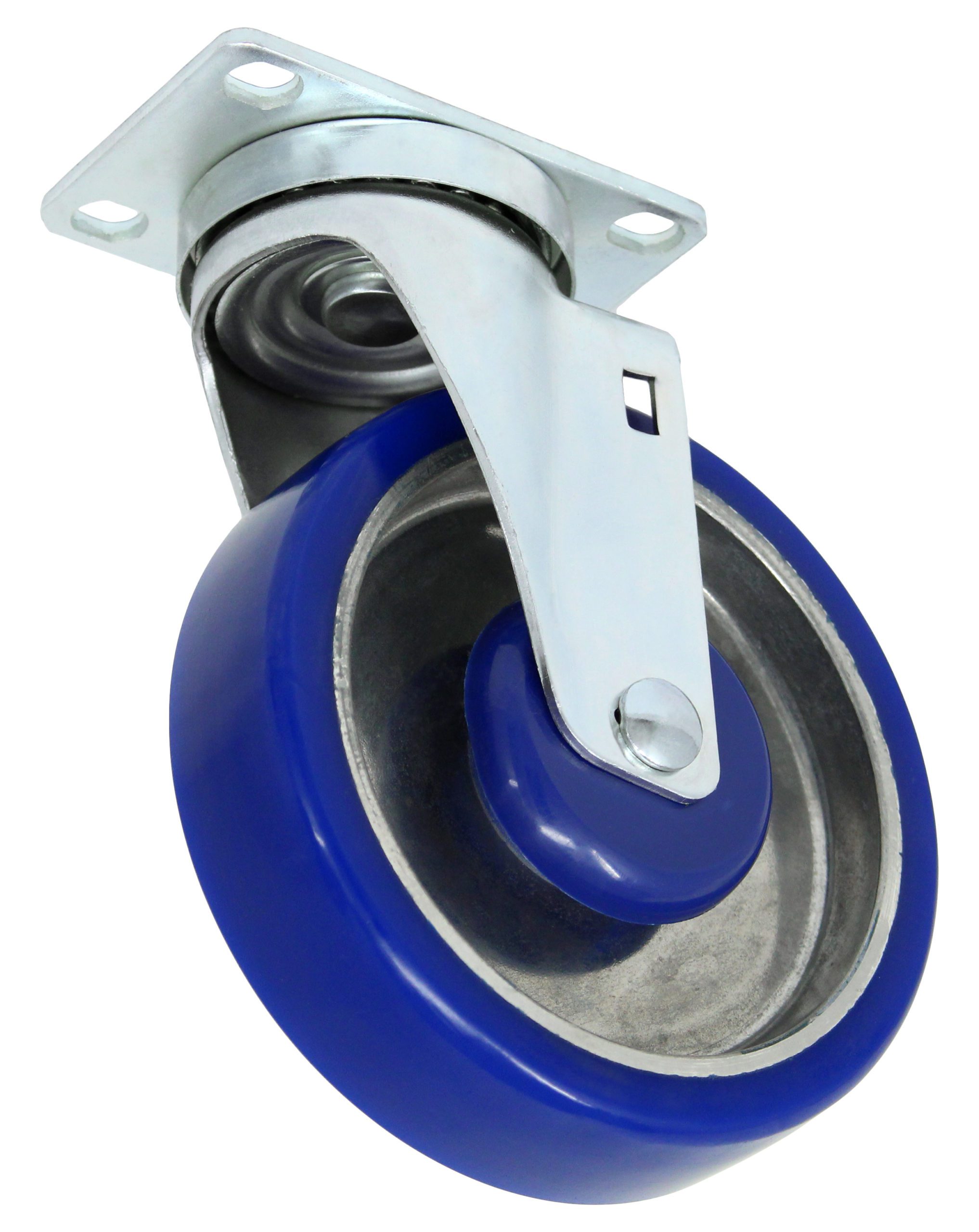 3" Polyurethane on Aluminum Wheel - Plate Swivel Caster 3