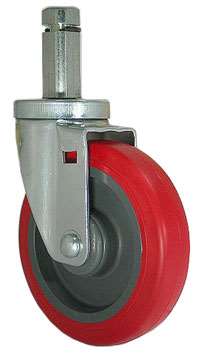 Meat Rack Caster - Red / Gray
