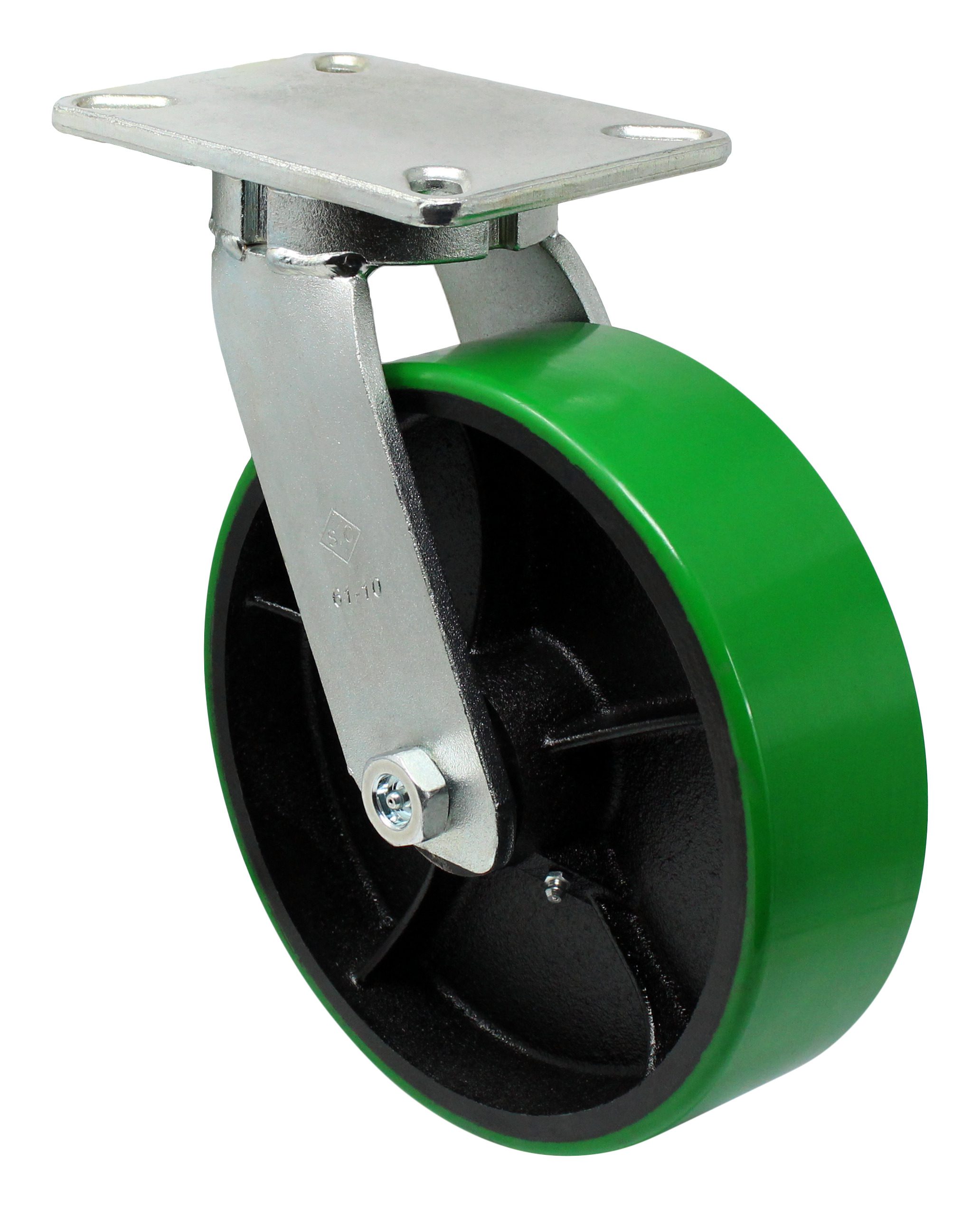 6" Polyurethane on Iron Swivel Wheel - Model 50 Y