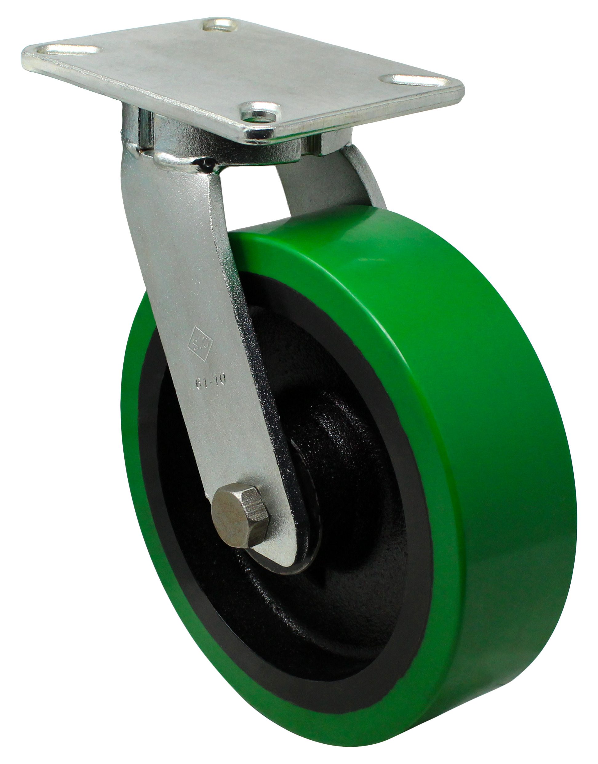 6" Polyurethane on Iron Swivel Wheel - Model 50