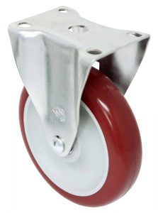 5" Maroon/Gray Premium Polyurethane Wheel - K3A