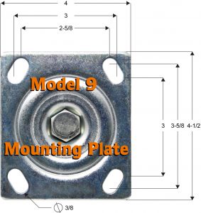 Model 9 Top Plate - ZINC PLATED