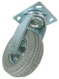 6" Gray Foam Filled Pneumatic Swivel Caster