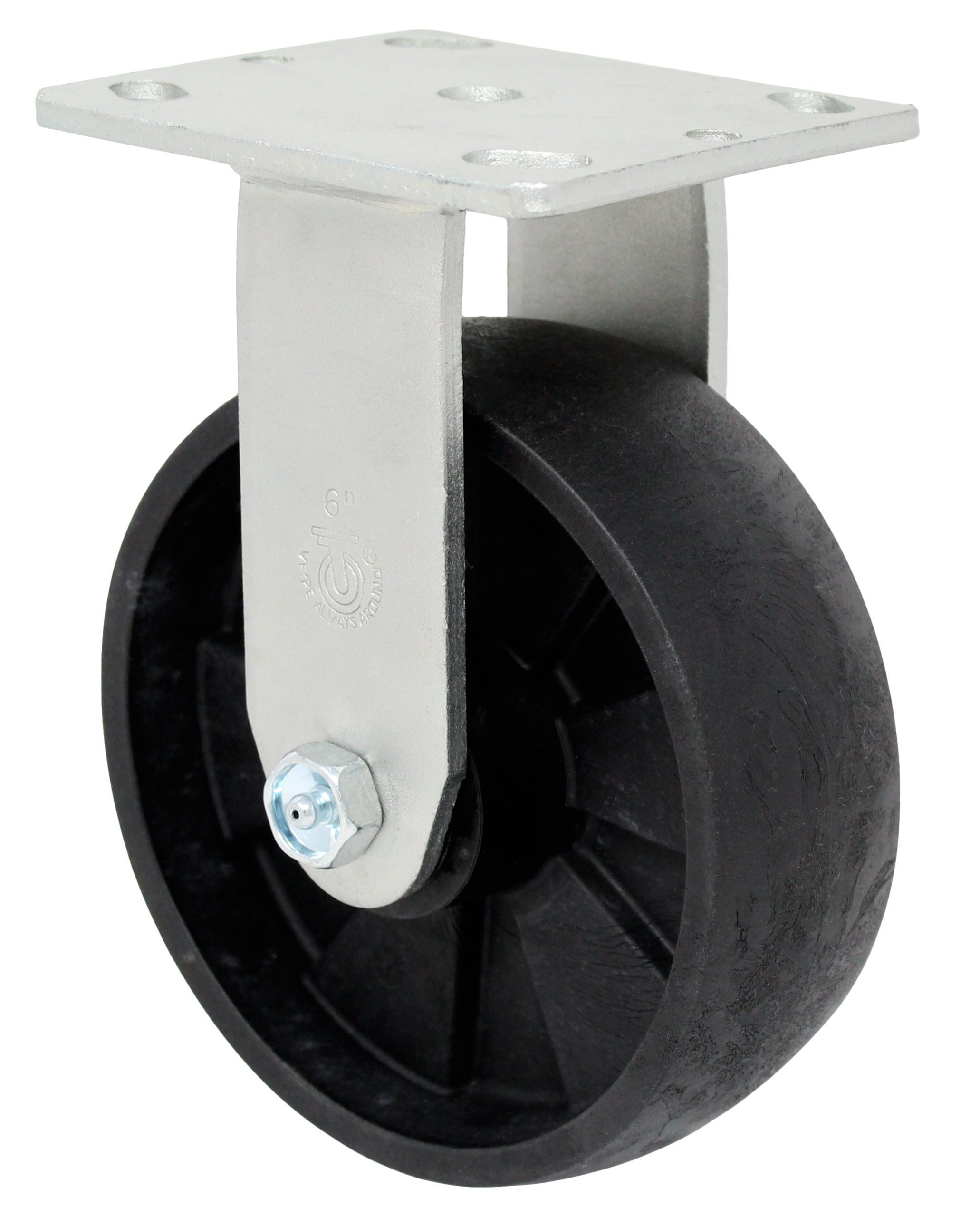 5" High Capacity Black Nylon Wheel - Model 9 Rigid Caster