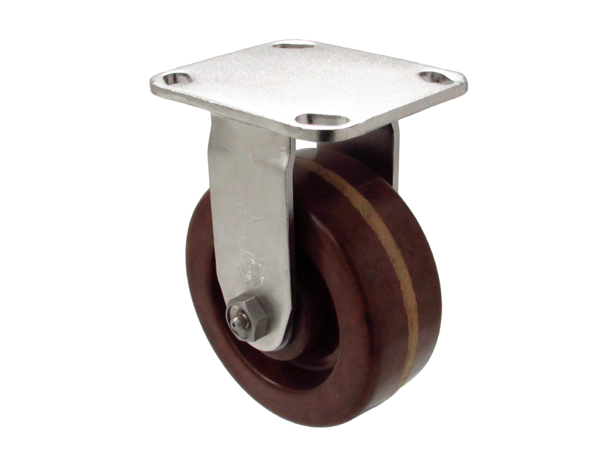 4" High Temperature Phenolic Wheel - Model 9 Rigid Caster
