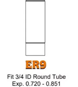 ER9 3/4" ID