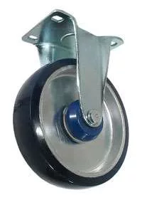 5" Blue Poly on Aluminum Wheel - K3A