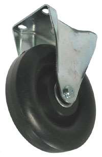 5" Black Polyolefin Wheel - K3A