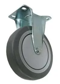4" Gray Soft Rubber Wheel - K3A
