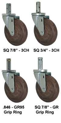 5" High Temperature Glass Filled Nylon - Stem Caster K3