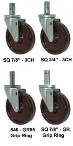 5" High Temp Phenolic Wheel - Stem Caster K3