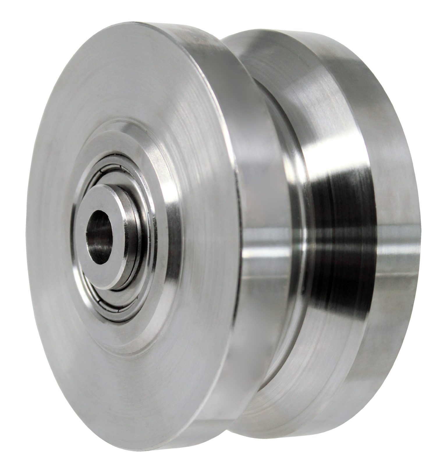 4" x 2" Stainless Steel V Groove Wheel