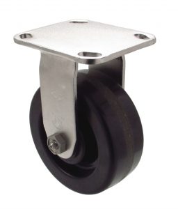 8" Phenolic Wheel - Stainless Steel Rigid 9