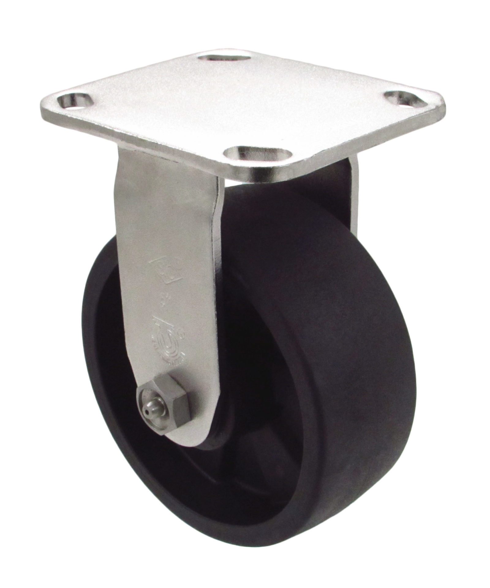 8" High Cap Black Nylon - Stainless Steel Rigid 9