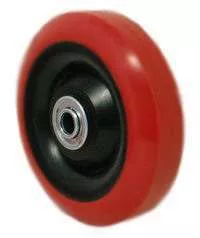 5" Polyurethane on Polyolefin Wheel- Delrin Bearing