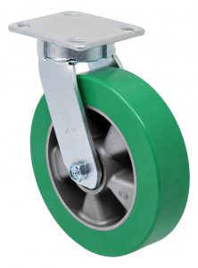 8" Extra Heavy Duty Polyurethane on Aluminum Wheel – Stainless Steel Model G15 Swivel Caster