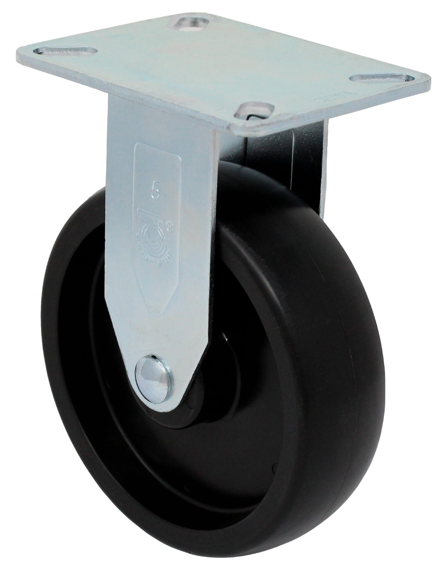 4" Black Polyolefin Wheel - Model K3 Rigid Caster