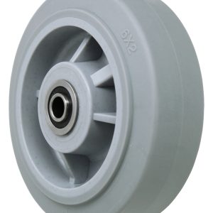 8" High Capacity Rubber Wheel - Ball Bearing