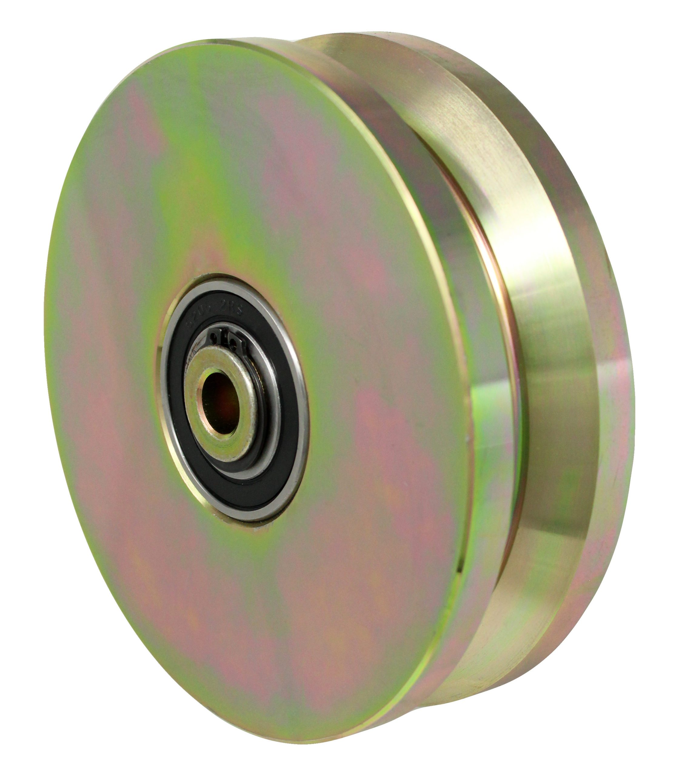 6" x 2" Machined Steel V Groove Wheel