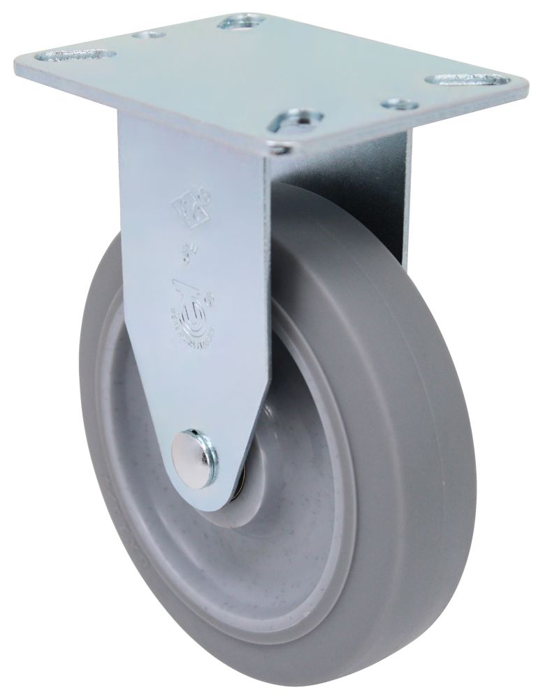 5" High Capacity Gray Rubber Wheel - Model K3 Rigid Caster