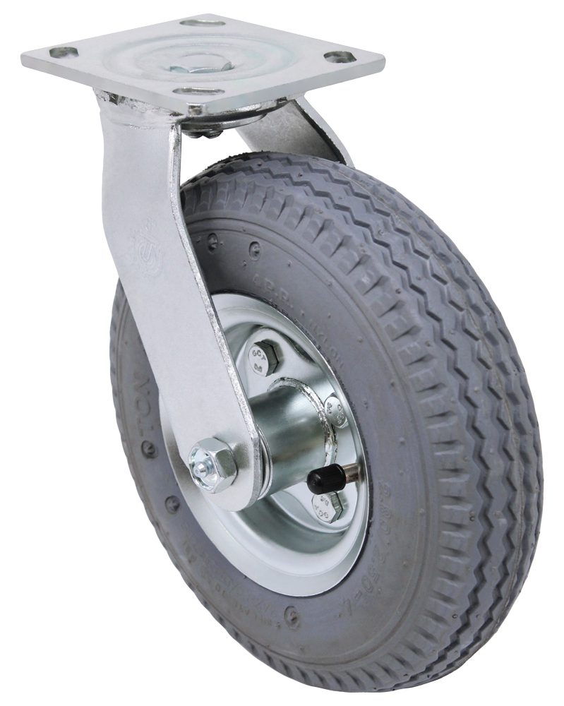 8" Gray Air Filled Pneumatic Swivel Caster