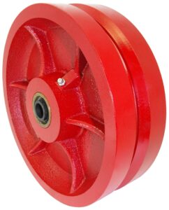 10″ x 3″ V Groove Ductile Steel Wheel – 7/8″ Wide Groove (Narrow)
