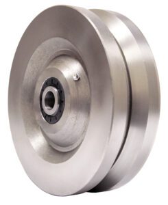 6″ x 3″ V-Groove Forged Steel Wheel – Heavy Duty Industrial Rigid Caster – Model 30