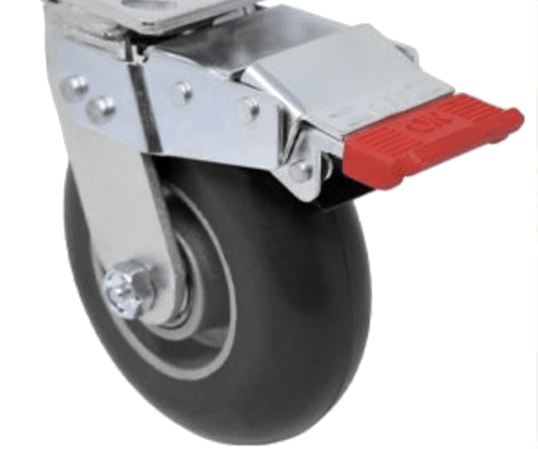 Stainless Model 9 - up to 1200 lbs - 4" thru 8" Wheels - Plate Size 4" x 4-1/2"