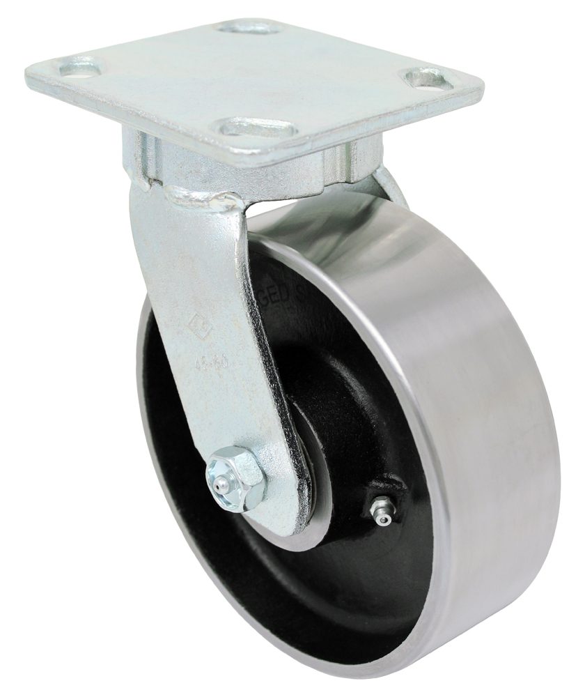 8" x 2" Swivel Caster - Forged Steel Wheel - Kingless Swivel G15 Caster