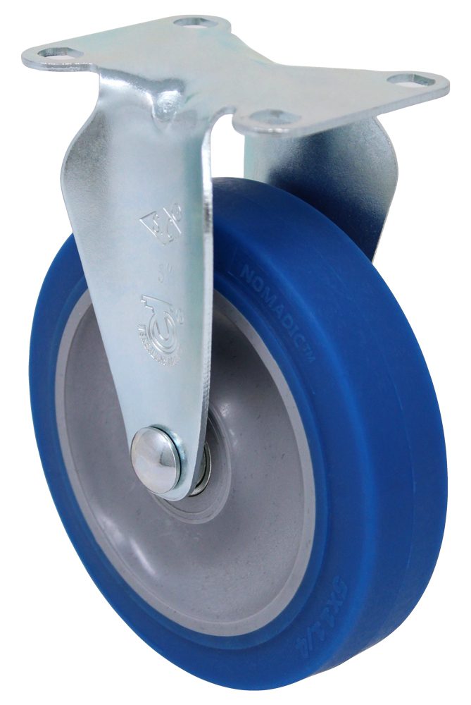 3" - No Brake - Blue High Capacity Rubber - 3A Rigid Caster