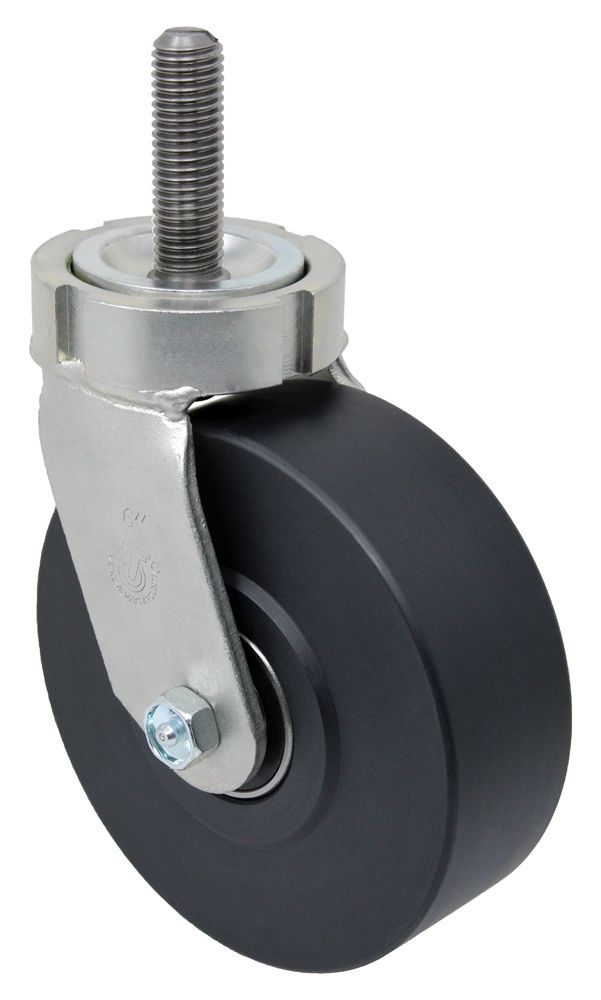8" x 2" Ultra High Capacity Polymer Wheel - Kingpinless Swivel Stainless Steel G15 Stem Caster
