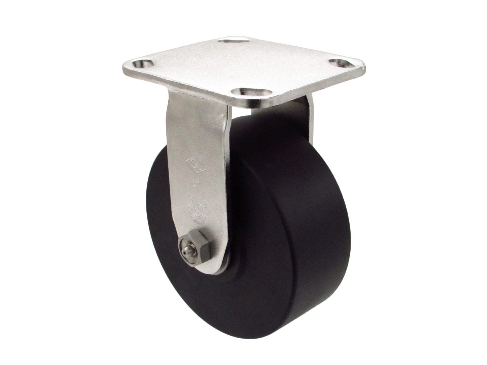 4″ x 2" Ultra High Capacity Polymer Wheel - Stainless Steel Rigid 9