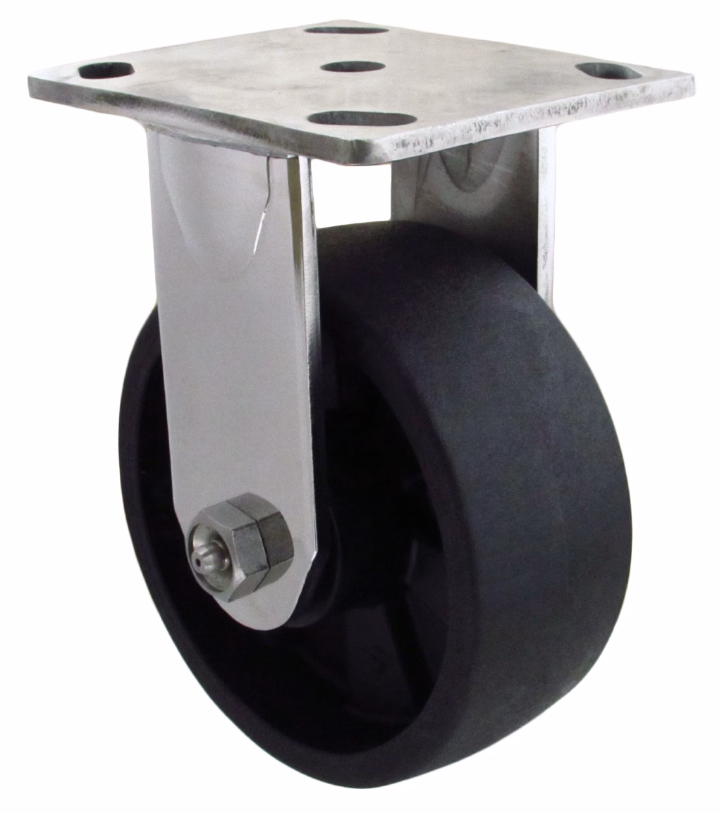 5" x 2" Glass Filled Nylon – 316 Stainless Steel Rigid Caster 9
