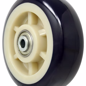 4" x 2" High Capacity Purple Polyurethane on Polyolefin Wheel - Precision Sealed Ball Bearing