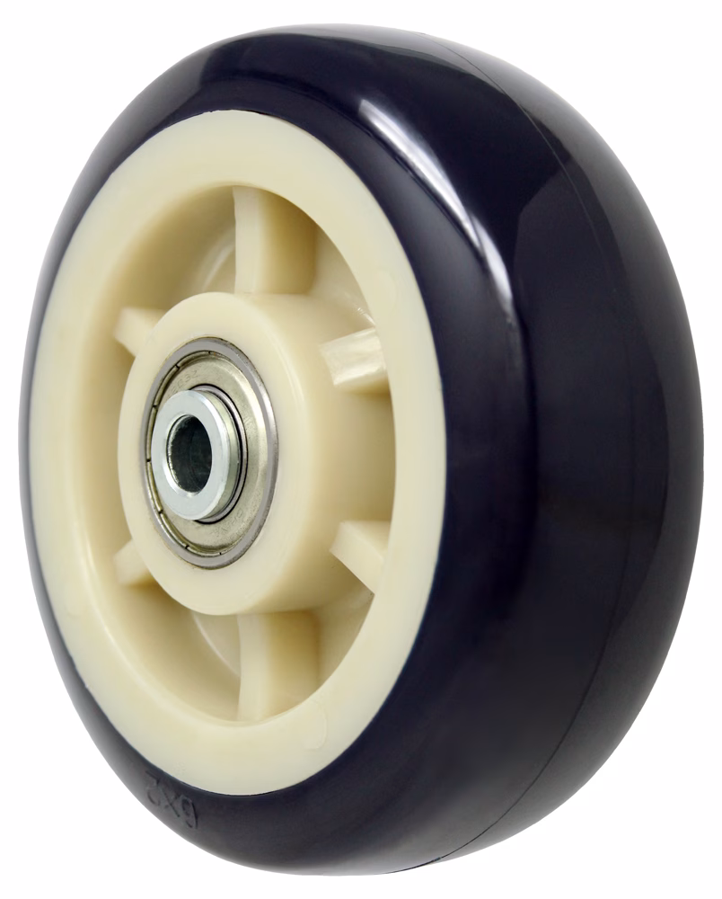 4" x 2" High Capacity Purple Polyurethane on Polyolefin Wheel - Precision Sealed Ball Bearing