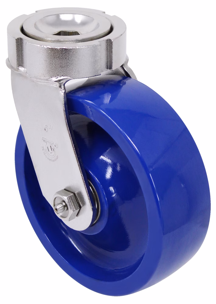 8″ x 2" All Polyurethane Wheel – Stainless Steel G-15