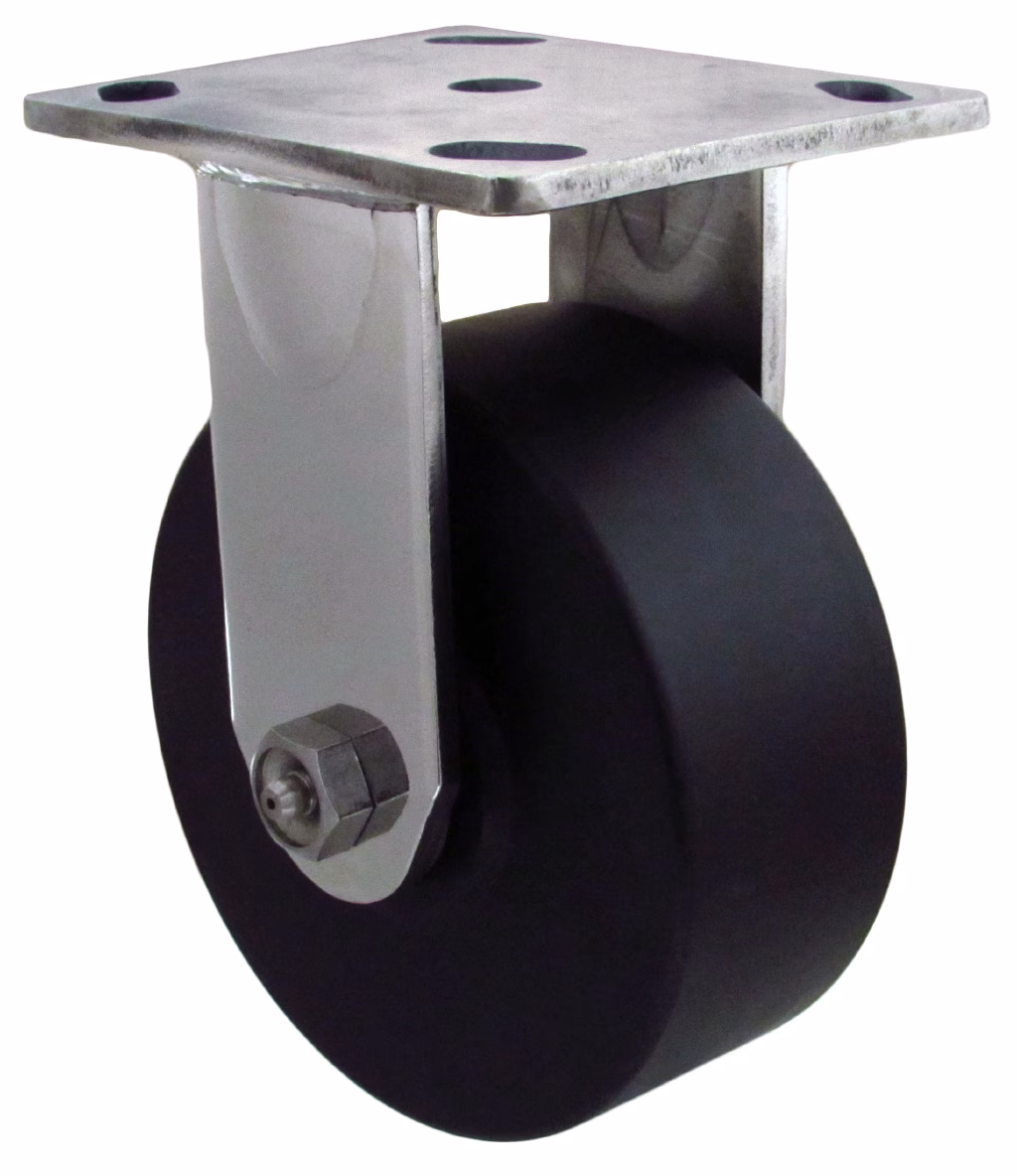 6" x 2" Ultra High Capacity Polymer – 316 Stainless Steel Rigid Caster 9