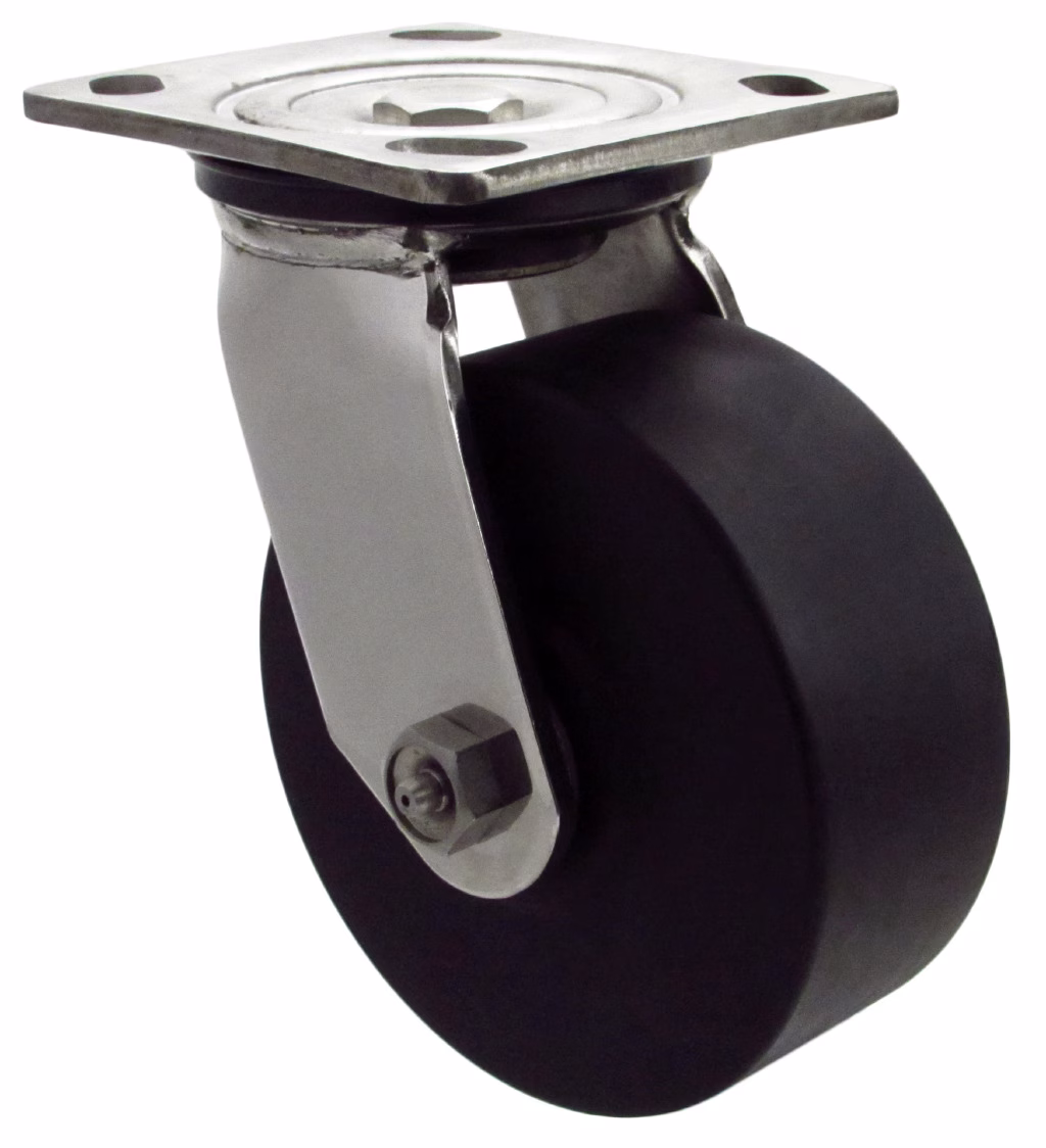 6" x 2" Ultra High Capacity Polymer – 316 Stainless Steel Swivel Caster 9