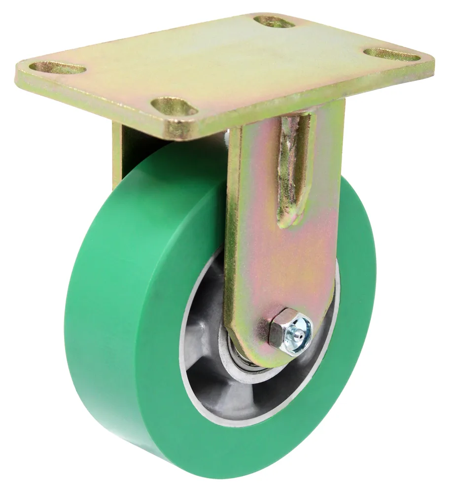 Maintenance-Free Rigid Caster - 6" Extra-Thick Polyurethane
