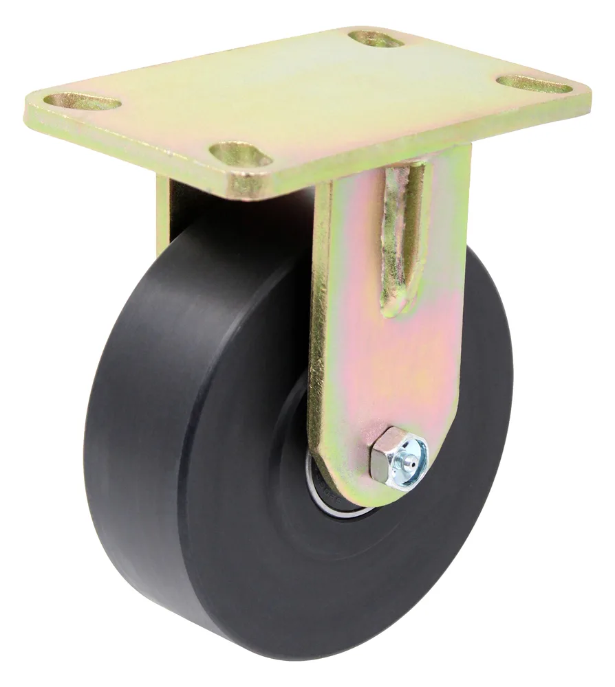 Maintenance-Free Rigid Caster - 4" Ultra High Capacity Polymer